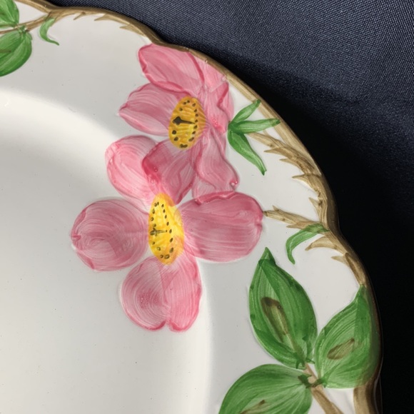 Set of 2 VTG Franciscan DESERT ROSE 10 1/2โ dinner plates 1953 to 1958 design - Picture 8 of 10